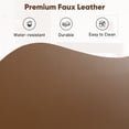 thumbnail image 5 of Frostbloom Full Size Faux Leather Platform Bed Frame with Adjustable Headboard, Dark Brown, 5 of 9
