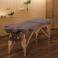 thumbnail image 2 of YRLLENSDAN 24*73in Portable Massage Table with Side Armrests Foldable Massage Bed for Physical Therapy Waxing Reiki Spa Lash Tattoo Facial Beauty,Brown, 2 of 7