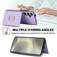 thumbnail image 3 of Allytechgroup Wallet Case Cover for Samsung Galaxy S25+ Plus, with Ring Holder Cards Slots Premium PU Leather TPU Back Cover Shockproof RFID Blocking Phone Case for Samsung Galaxy S25+,Violet, 3 of 7