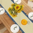 thumbnail image 3 of Linen Sukkot Table Runner 71 Inches Long Sukkah Tablecloth Jewish Sukkah Decorations and Supplies for Home Party, 3 of 5