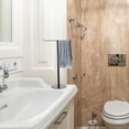 thumbnail image 5 of Black Towel Bar Bathroom Mounted Holder Rack Standing Iron, 5 of 6