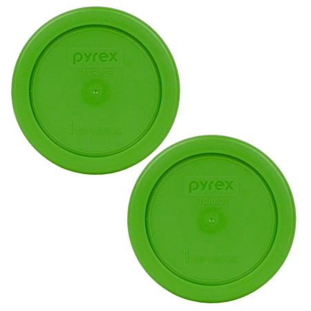 Pyrex Replacement Lid 7202-PC Lawn Green Round Cover 2-Pack for Pyrex 7202 1-Cup Bowl (Sold