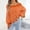 Orange, variant on Off Shoulder Sweater Women's Off Shoulder Striped Sweater Fringe Trim Long Sleeve Knit Pullover