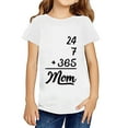 thumbnail image 2 of Tfken Summer Girls Tshirts Print Short Sleeve Crew Neck Tops Fashion Daily Wear Kids Comfortable Shirts Purple Size 9-10 Years, 2 of 3