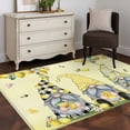 thumbnail image 3 of Yellow Lemon Gnome Area Rugs 4x6 ft Summer Fruit Pink Flower Plant Washable Rug Non Slip Indoor Carpet Absorbent Floor Mat for Living Room Bedroom Dining Room, 3 of 9