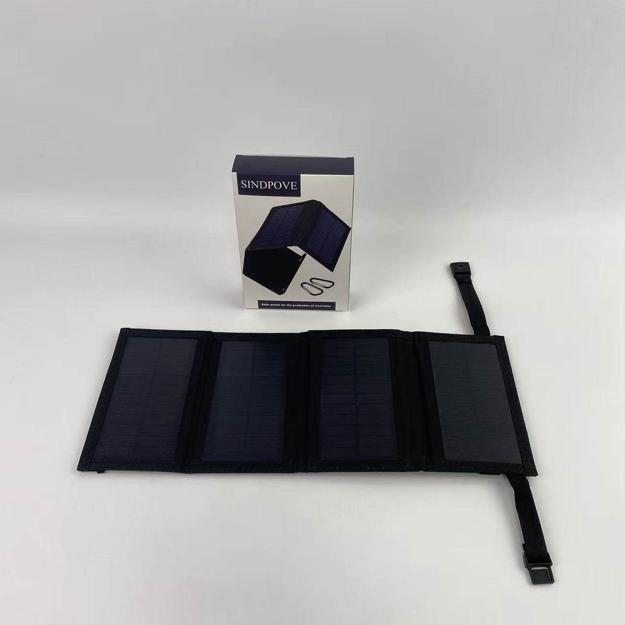 SINDPOVE solar panels for the production of electricity ,30W Solar Charger Outdoor Foldable Solar Panels 5V USB Portable Solar Smartphone Battery Charger Waterproof Solar Panel Phone Chargers (Black)