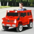 thumbnail image 4 of Costway Mercedes-Benz Unimog Ride On Car 12V off roadSUV Truck w/ Remote Control Red, 4 of 12