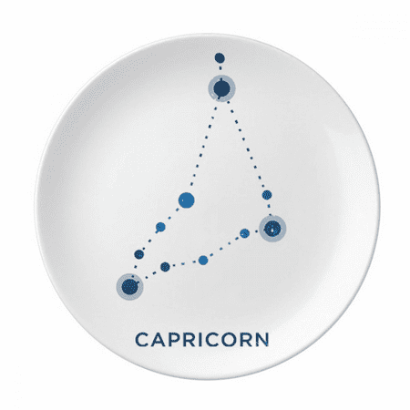 

Capricorn Constellation Sign Zodiac Plate Decorative Porcelain Salver Tableware Dinner Dish