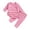 #01 Pink, variant on Baby Boy Long Sleeve Pajama Set 2 Piece Set Soft Knit Stretch Leggings Outfit Simple Daily Loungewear Outfit For Baby Boys Kaprioy Boys Clothes Fall Winter