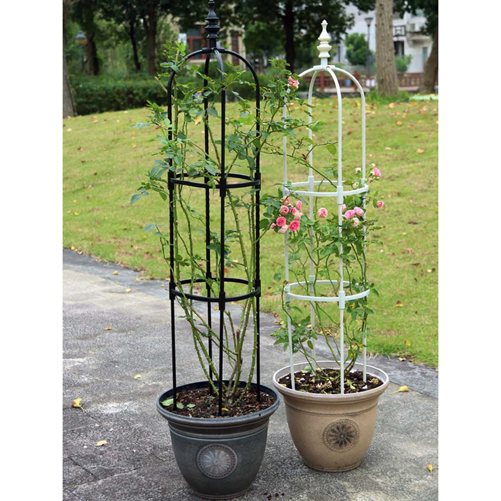 Tower Obelisk Garden Trellis Support Climbing Vine Flowers Stands Plant Cages for Tomato, Trellis, Climbing Plant