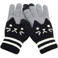 thumbnail image 3 of Dalrosia Winter Knitted Touch Screen Gloves Women Men Cute Cat Warm Knit Gloves Mittens, 3 of 8