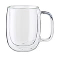 thumbnail image 5 of ZWILLING Sorrento Plus 4-pc Double Wall Glass Coffee Mugs, Insulated Coffee Mug, Clear, 5 of 6