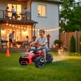 thumbnail image 4 of 12V Kids Ride On ATV Car, MUKIDY  2 Wheeler Motorcycle Electric Vehicle ATV with LED, Music,Ride on Car Toy for Boys and Girls -Red, 4 of 13