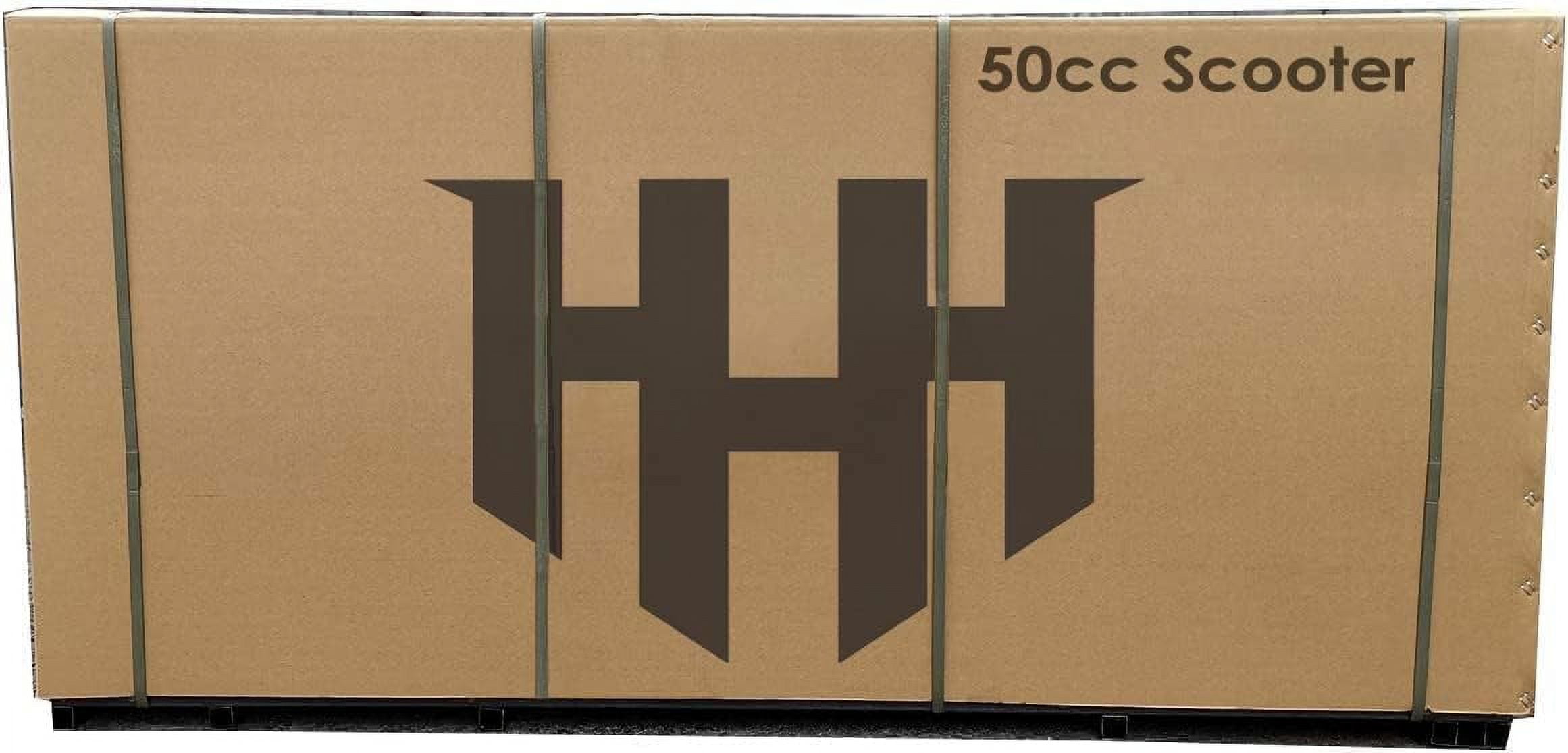 HHH Brand New Upgraded 49cc/50cc Scooter Moped for Youth and Adult