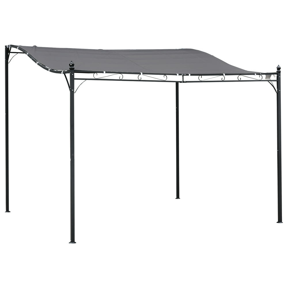 Outsunny 10' x 10' Steel Outdoor Pergola Gazebo Patio Canopy with
