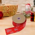 thumbnail image 4 of Oiur 5cm Christmas Ribbon Wired Clear Print DIY Thicker Anti-fade Gift Packing Tear-resistant Large Bowknot Making Xmas Tree Ribbon for Festival, 4 of 7