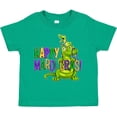 thumbnail image 3 of Inktastic Happy Mardi Gras Big and Little Alligators with Beads Boys or Girls Toddler T-Shirt, 3 of 5