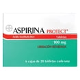 thumbnail image 3 of Aspirina Protect 100 mg 6 cajas con 28 tabletas de liberación retardada c/u, 3 of 3