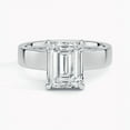 thumbnail image 5 of 2.40Ct. GRA Certified Moissanite Emerald-Cut 9x7mm Solitaire Ring With Rhodium Plated, 5 of 6