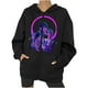 thumbnail image 1 of Abrigo con capucha para mujer, estampado de Festival, Otoño Invierno, prendas de vestir exteriores con cremallera, chaqueta holgada con capucha Punk, abrigo, sudaderas con capucha, abrigo Odeerbi ODB-2, 1 of 8