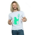 thumbnail image 2 of DC Comics Mens Aquaman Aqua Silhouette T-Shirt, 2 of 3