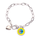thumbnail image 1 of Memorial aniversario cuidado del oido proteger Pulsera de cadena de corazón joyería encanto moda, 1 of 3