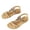 Yellow, variant on hoksml Women's Boho Beaded Flat Sandals, Elastic Ankle Strap Open Toe Summer Shoes, Multicolor