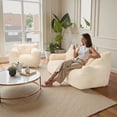 thumbnail image 3 of Pamapic Bean Bag Chair with Corduroy Cover and Armrests, Lazy Sofa for Living Room, 3 of 8