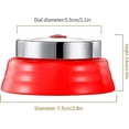 thumbnail image 2 of Temporizador de cocina, 60 minutos, mecánico, magnético, sin batería, temporizador de cuenta regresiva, reloj de cocina con alarma de 72 dB., 2 of 4