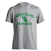 North Texas UNT Mean Green Distressed Retro Eagle Logo Athletic Heather Short Sleeve T-Shirt