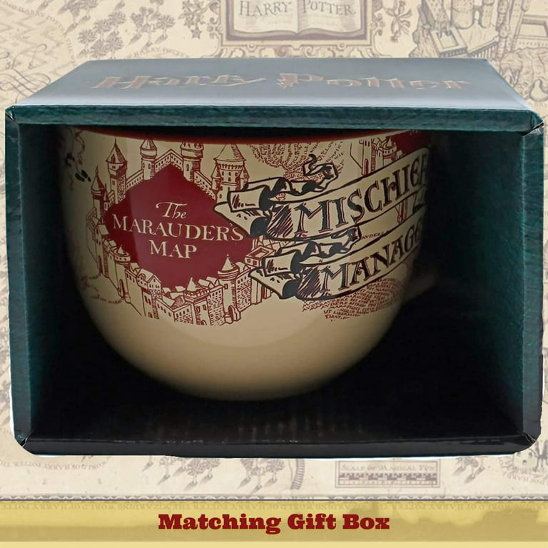 Harry Potter The Marauder's Map Mischief Managed Soup Ceramic Mug, 24-Ounce