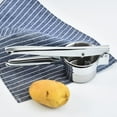 Large 20oz Potato Ricer, Heavy Duty Stainless Steel Potato Masher and