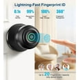 thumbnail image 3 of Jowenia Smart Door Lock, Fingerprint Door Lock Knob with Lock & Key App Control, for Doors with Thickness of 33-55mm for Home, Cloakroom, Offices, Hotels, Bedroom - Black, 3 of 11