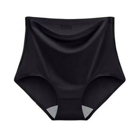 

Litie Women Nylon Solid Color Soft Elastic No Trace High Waist Briefs
