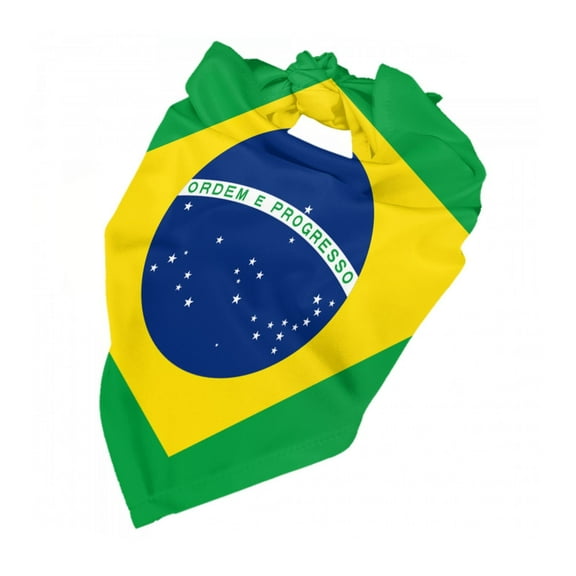 Flag Of Brazil Dog Bandana Pet Scarf Dog Party Supplies For Dogs Pet Accessories For Dog Lovers