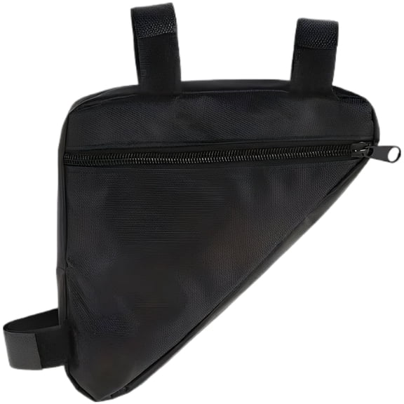Bicycle Frame Storage Bag, Oxford Cloth Bike Triangle Bag with Smooth Zipper, Large Capacity 7.9 x 10.2 in Frame Mounted Accessories Pouch, Secure Fastening for Phones Wallets Keys