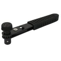 Unique Bargains 1/4' Square Drive Hex Head Rotating Torque Ratchet Wrench Black