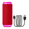 thumbnail image 6 of onn Large Rugged Speaker with Bluetooth Wireless Technology and LED Lighting, Red, 6 of 7