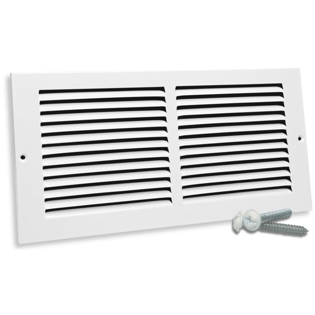 Tapa de ventilación Return Air Rates Sierra Rates, 14 x 6 cm, acero blanco