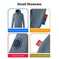 thumbnail image 4 of UNIFU FR Shirts for Men Flame Resistant Zipper 12OZ Heavy Weight Long Sleeve Fleece 100% C NFPA2112/CAT2 Hooded Sweatshirt, 4 of 7