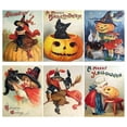 thumbnail image 4 of 24Pieces Halloween Greeting Cards Set Vintage Halloween Postcard for Halloween Party Celebration Greeting Card Supplies, 4 of 4
