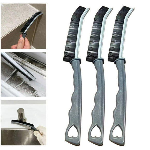 Bilqis 3PCS Gap Cleaning Brush, Multifunctional Brush Crevice Cleaning Tool, Grout Cleaner Brush Deep Tile Joints, Kitchen Supplies Vegetable Grout Brushes, Window Groove Brush