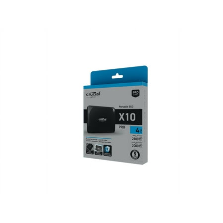Crucial - X10 Pro 2TB USB-C External SSD - Black