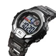 thumbnail image 2 of Reloj digital impermeable para niños Reloj de pulsera con esfera redonda de estilo deportivo con diseño de retroiluminación LED para niños Inevent EL4550-03, 2 of 6