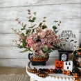 thumbnail image 4 of 4 piezas de flores de hortensias vintage de color púrpura, tipo boho, artificiales de seda falsa, tacto real, flores artificiales para mesas de comedor, fiesta, exterior, hogar, 4 of 4