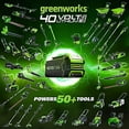 thumbnail image 2 of Greenworks 40V 21" Brushless Self-Propelled Lawn Mower, 2 x 4Ah USB (Power Bank) Batteries and Charger Included MO40L4413, 2 of 14