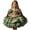 Green, variant on Girls Satin Mini Princess Dresses Cape Sleeve Neck Ruffle Tiered Gowns for Wedding Birthday Party Evening Ceremony Red 12-13 Years