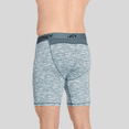 thumbnail image 3 of Jockey Generation Men's Performance Microfiber Sport 2pk Long Leg Boxer Briefs - Blue/Black, Small, 3 of 4