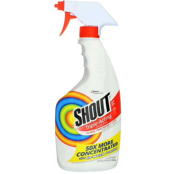 Shout Triple-Acting Laundry Stain Remover Spray, 22 fl oz (4 Pack)