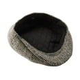 thumbnail image 6 of Men's Herringbone Tweed Wool Blend Newsboy Ivy Cap Snap Brim Gatsby Hat, 6 of 13